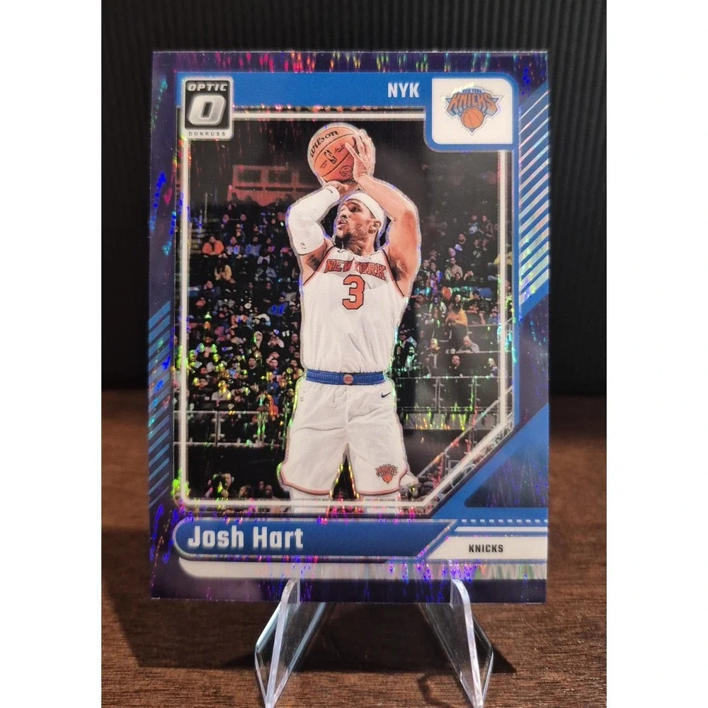 2024-25 Panini Donruss Optic Josh Hart #102 Purple‎ Shock Prizm New York Knicks